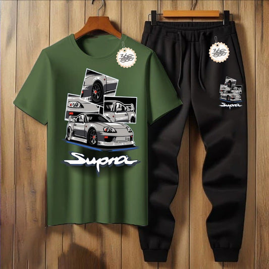 New Spura Printed Half Sleeves Shirt And Printed Trouser Night Wear