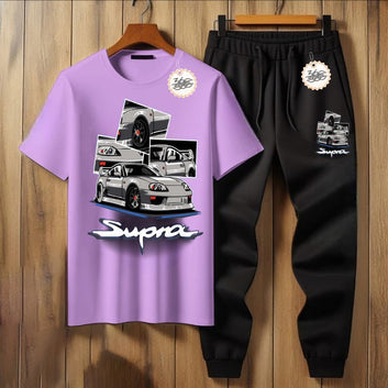 New Spura Printed Half Sleeves Shirt And Printed Trouser Night Wear