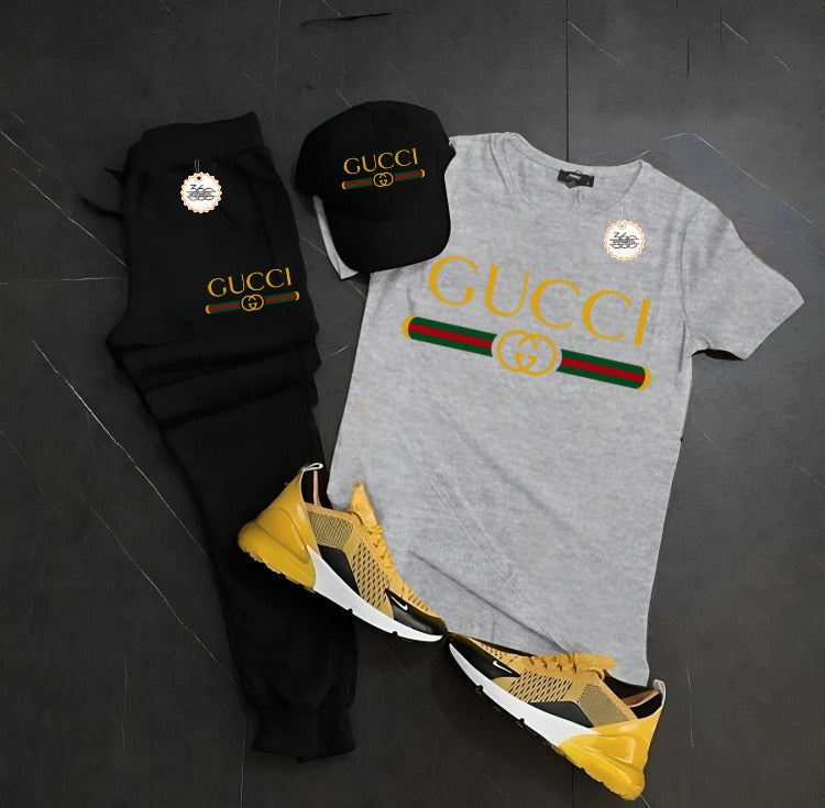 New Gucci  Printed Half Sleeves Shirt And Printed Trouser Night Wear