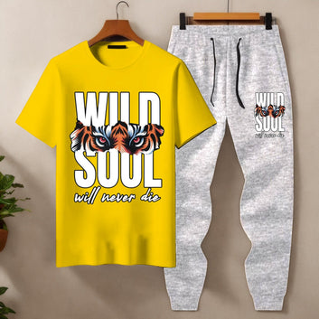 New wild soul  Printed Half Sleeves Shirt And Printed Trouser Night Wear